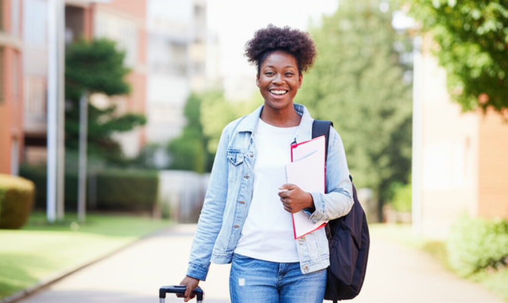 Student ready to book accommodation